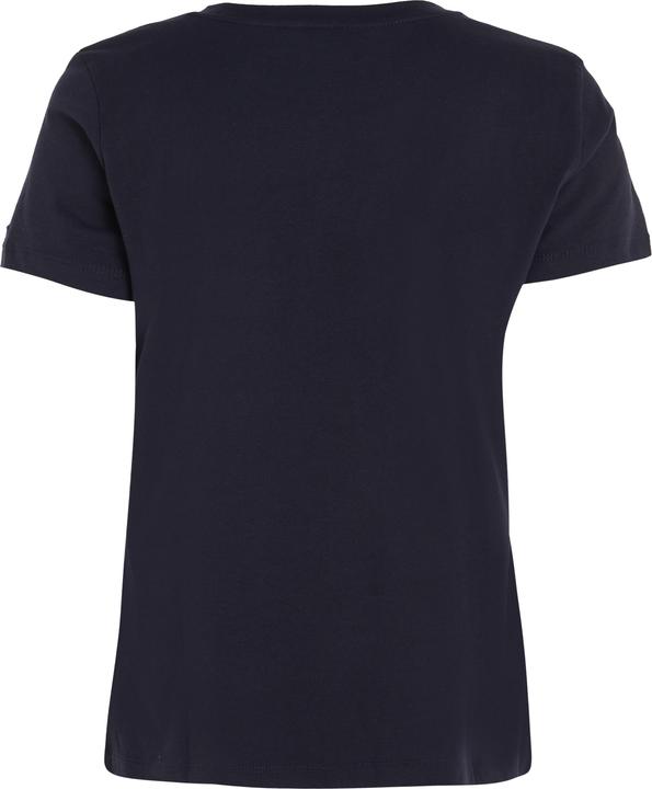 Produktbild Tommy Hilfiger Damen T-Shirt Heritage Hilfiger C-Nk Reg Tee mit Rundhalsausschnitt, Blau (Desert Sky (XS)