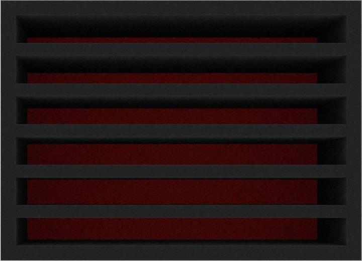 Image du produit Feldherr DDMFEK135BO-PE - Insert en mousse de 135 mm avec 6 compartiments (Mousse)