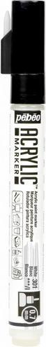 Actual product image Pebeo Acrylic Marker Extra Fine 0,7mm Tip (White, 0.70 mm)