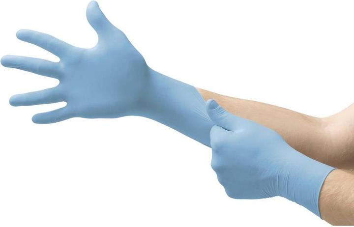 Actual product image Ansell Disposable gloves TouchNTuff® 92-670, 100 pcs, 0.13mm thick, size XL (9.5-10) blue (9.5, 10)
