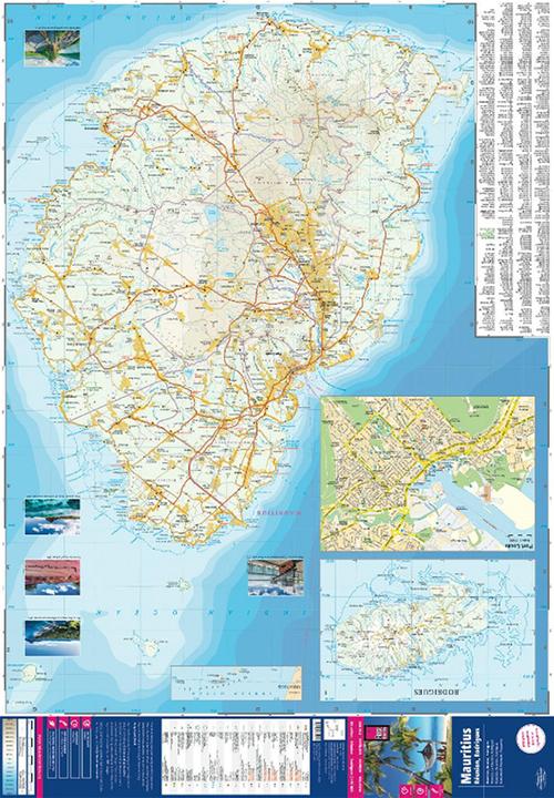 Immagine prodotto Mappa Mauritius, Réunion, Rodrigues (1:90.000)