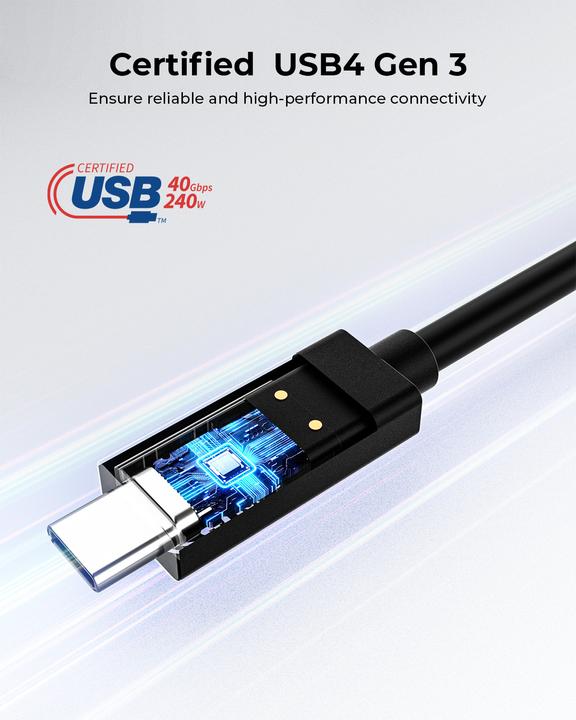 Actual product image Aukey USB C — USB C (0.80 m, USB 4.0)
