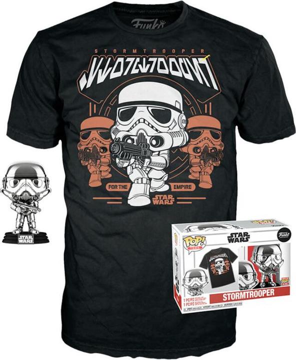 Produktbild Funko STAR WARS - Booble Head POP N° XXX -Stormtrooper "Chrome" +T-shirt (L)