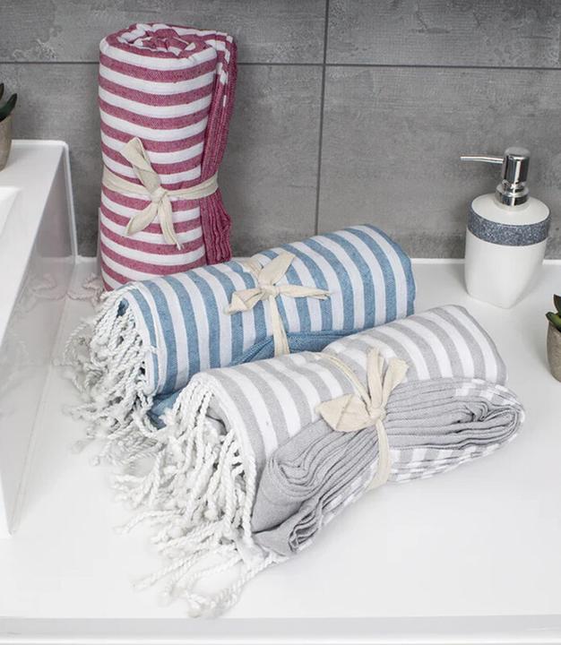 Actual product image NoName Strandtuch Hamam gestreift (200 x 200 cm)