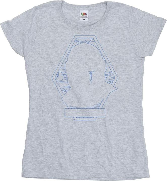 Produktbild Star Wars The Mandalorian Outline Helm Diamond TShirt (S)