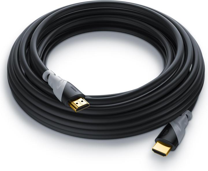 Produktbild CSL HDMI Kabel 2.0b - 4k Ultra HD 2160p - High Speed - 3D Ready - 3 fach geschirmt - HDMI 2.0b 2.0a 2.0 (12.50 m, HDMI)
