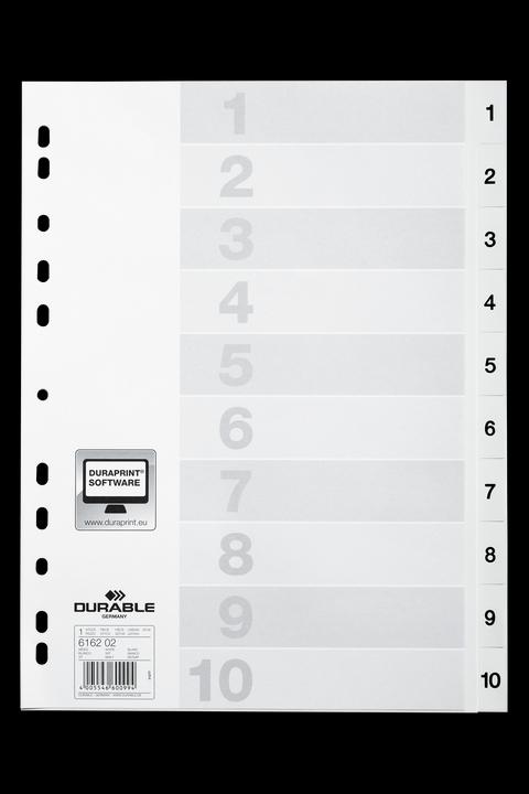 Actual product image Durable Index A4 1-10, with index sheet