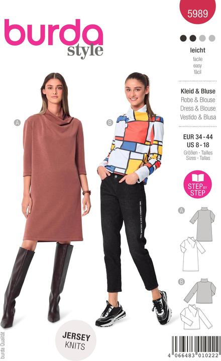 Image du produit Patrons robe & chemisier - avec col montant raffiné
