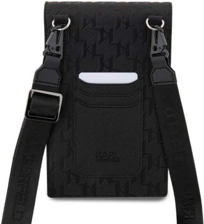 Actual product image Karl Lagerfeld Torebka KLWBSAKHPKK czarny/black Saffiano Monogram Ikonik