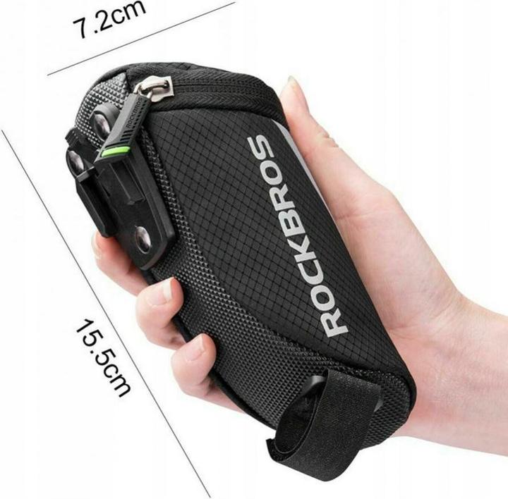 Image du produit Rockbros C28 sacoche de vélo sous la selle - noir (0.20 l, Sacoche de cadre)