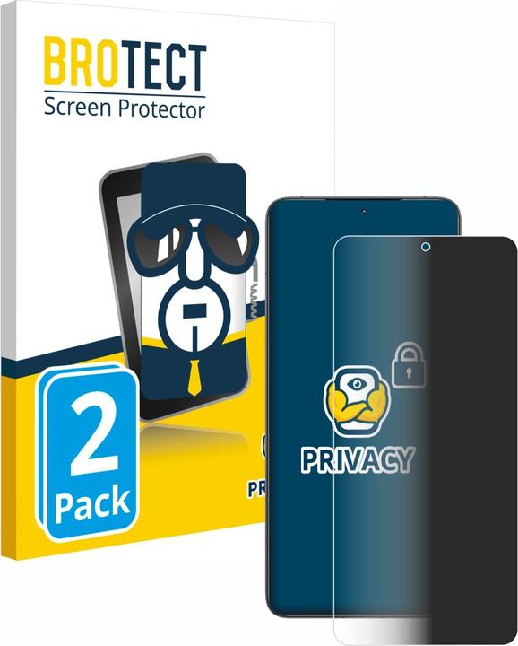 Image du produit BROTECT Film anti-regards Anti-Spy Privacy Film de protection contre la lumière bleue (2 pièce(s), Xiaomi Poco F6 Pro)