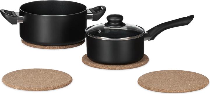 Produktbild Relaxdays Korkuntersetzer (4 x, Pfannenuntersetzer)