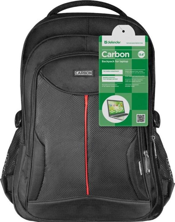 Image du produit Defender Sac à dos en carbone pour ordinateur portable (15,6 pouces) (25 l)