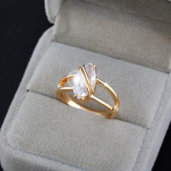 Image du produit Hermex Bague en or RGP avec zirconium - Or T. 54 (54)