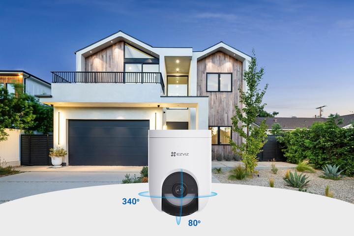 Actual product image EZVIZ HB8 Lite Kit Battery Camera + Solar Panel (2560 x 1440 Pixels)