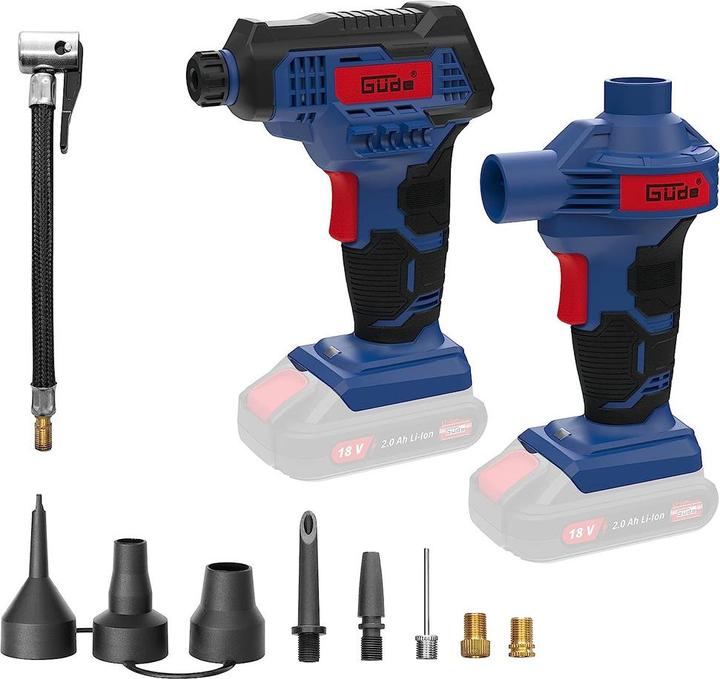 Produktbild Güde Akku Kompressor und Luftpumpenset KLS 18-0 (7 Bar, 0 l)