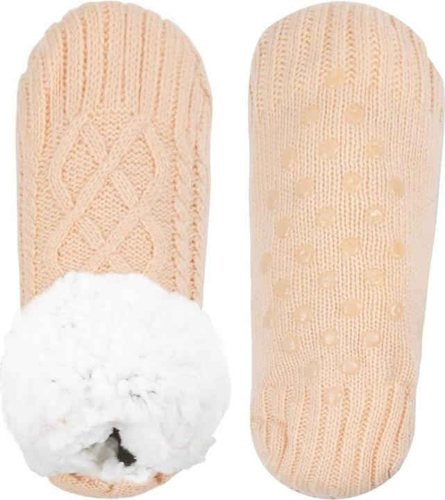Actual product image Hermex Hausschuhe Gr. 39-42 Wintersocken Kuschelsocken Fuzzy-Socken Pantoffeln (39, 40, 41, 42)