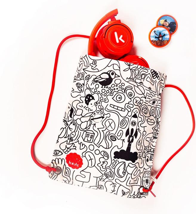 Produktbild Kekz Sammelbeutel für Audiochips und Kekzhörer: Baumwoll-Aufbewahrung mit Kordelzug (Kopfhörer Tasche)