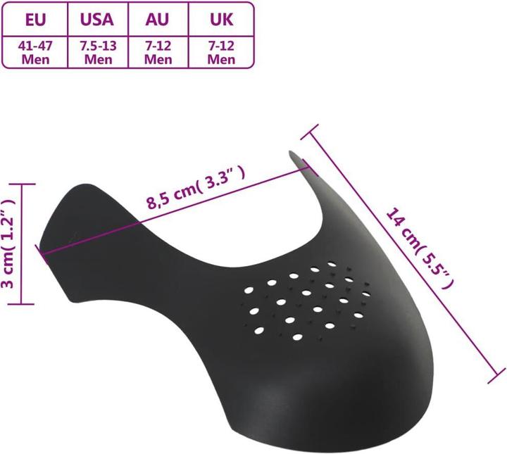 Immagine prodotto VidaXL Knickschutz für Schuhe (41, 42, 43, 44, 45, 46, 47, 2 x)