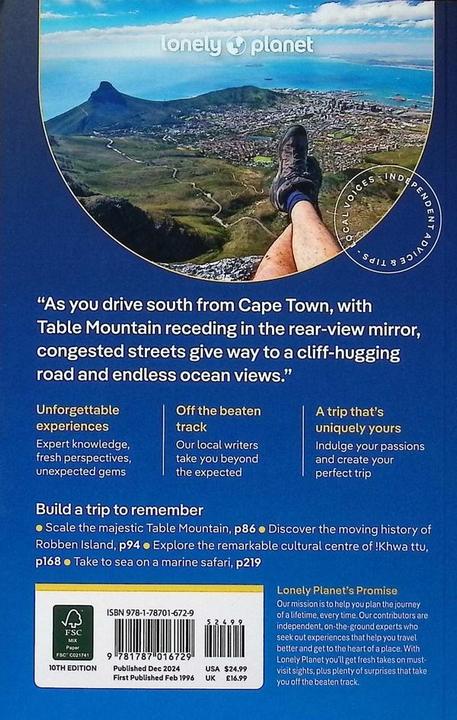 Image du produit Cape Town & the Garden Route (Anglais, Grosberg Michael, Fitzgerald Mary, Githere Neemaetal, 2024)