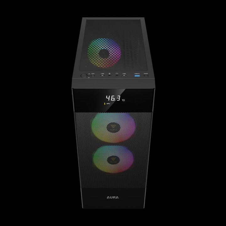 Productafbeelding Gamdias Boitier Moyen Tour ATX Aura GC5 Elite RGB avec panneau vitré (Noir) (ATX)