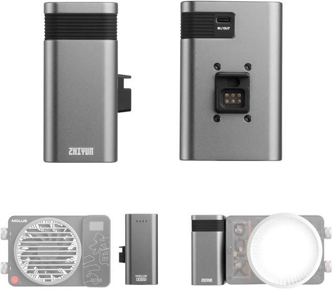 Actual product image Zhiyun X100 Battery Grip (CH1-6C) (Gimbal power supply)