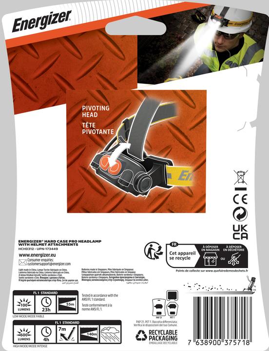 Immagine prodotto Energizer Hardcase Professional (326 lm)