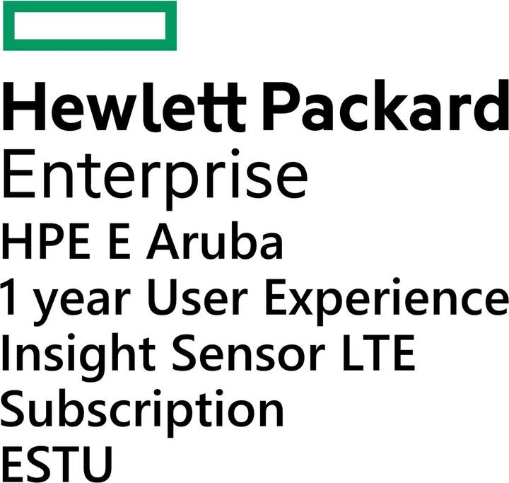 Produktbild HPE E Aruba 1yr Usr Experience Insight Sensor LTE Subscription E-STU (1 Geräte, 12 Monate)