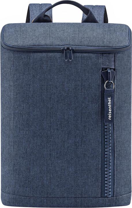 Actual product image reisenthel Travel Bag Overnighter Backpack Herringbone Dark Blue (13 l)