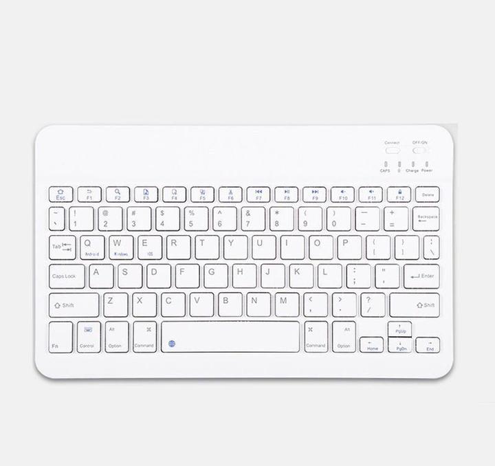 Produktbild Lobwerk 3in1 Bluetooth Tastatur (Weiss) + Maus + Hülle für Samsung Galaxy Tab A7 T500 T505 10,4 Zoll Gehäuse (X)