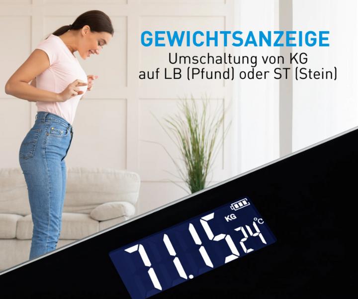 Image du produit Grundig Pèse-personne numérique 180 kg noir (180 kg)