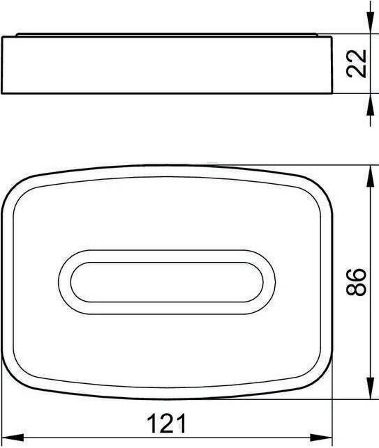 Image du produit Keuco Porte-savon ELEGANCE Coupe Kri-gl avec support vc