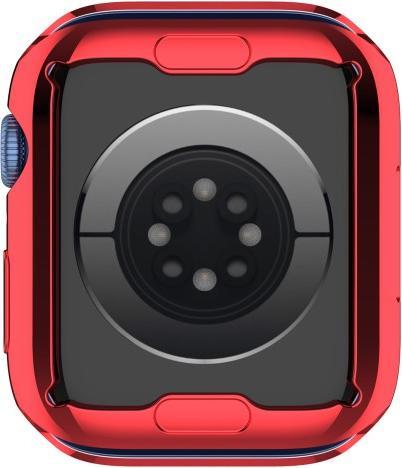 Actual product image Cover-Discount Apple Watch 41mm - Rubber Protection Case red