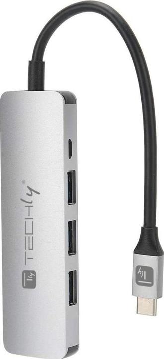 Immagine prodotto Techly USB3.1 Super Speed Hub 4 porte con cavo USB tipo C PD (USB-C, 4 Porti)