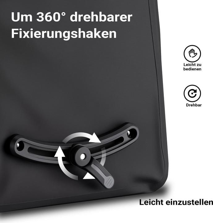 Actual product image Wiltec Gepäckträgertasche (22 l, Luggage carrier bag)
