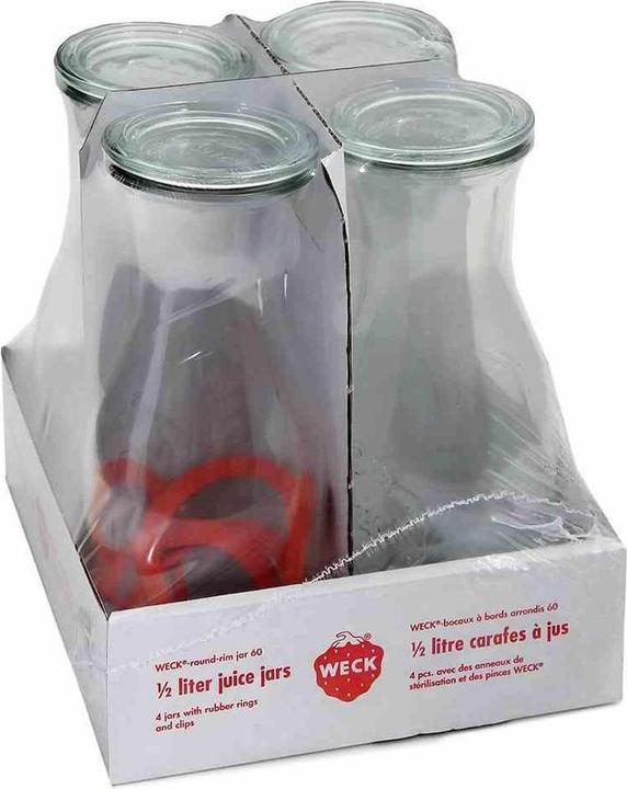 Actual product image Weck Juice bottle (4 pcs., 0.50 l)