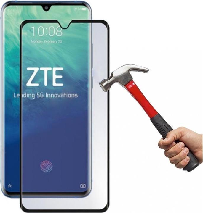 Actual product image Screenguard ZTE Axon 10 Pro Full Screen Protective Glass Film 2.5D 9H (1 Piece, ZTE Axon 10 Pro)