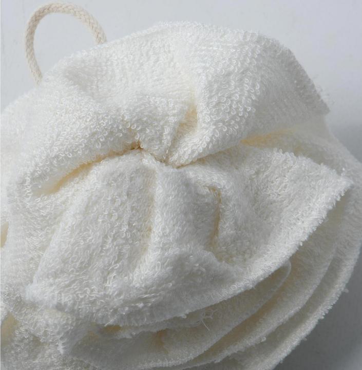 Produktbild MSV Duschschwamm aus Bambus 13 x 13 cm, Weiss