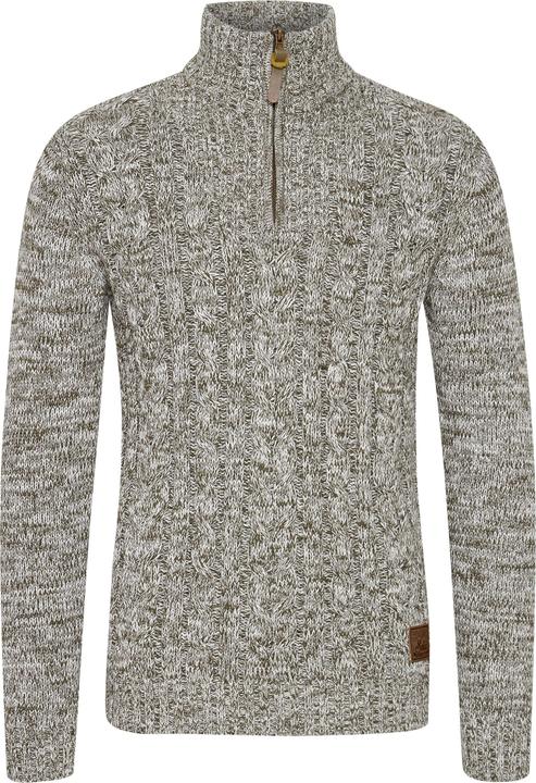 Image du produit Solid Pankraz Pull En Grosse Maille À Col Camionneur Pull-Over Pour Homme 100% Coton Imprimé (XXL)