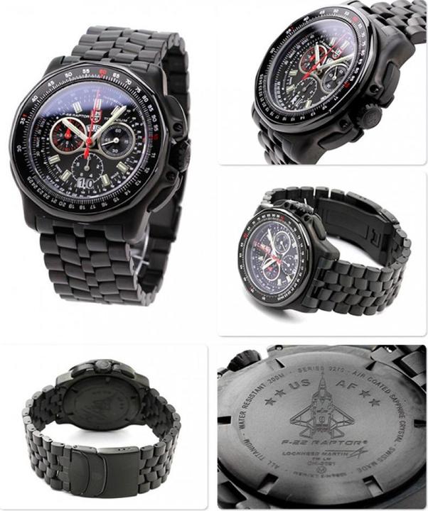 Image du produit Luminox XA.9272 F-22 Raptor (Chronographe, Swiss Made, Montre pilote, 44 mm)