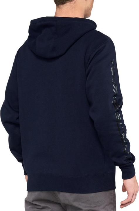 Actual product image 100% Syndicate Hooded Jacket with Zip, Size XL, Navy Blue/Black (XL)