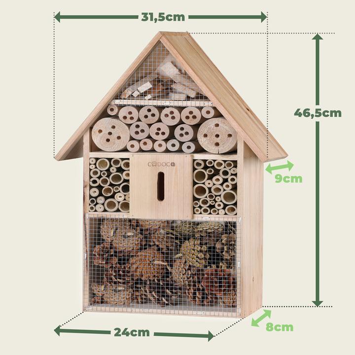 Produktbild Deuba Insektenhotel (Marienkäfer, Florfliegen, Grabwespen, Schmetterlinge)