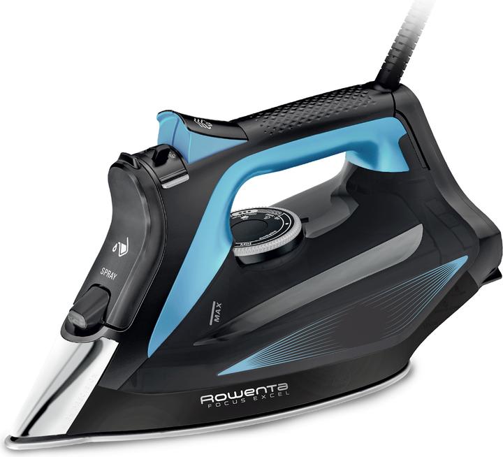 Produktbild Rowenta DW5310 Dampfbügeleisen Microsteam 400 HD Laser 2700 W Schwarz, Blau (2700 W, 180 g/min)