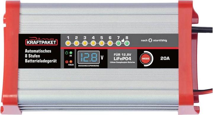Image du produit Dino KRAFTPAKET LifePo4 20A 136342 Chargeur de voiture 12V (12V, 20 A)