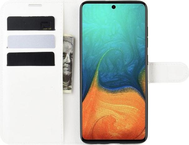 Actual product image MU Classic Litchi Leather Bookcover Series (Samsung Galaxy A71)