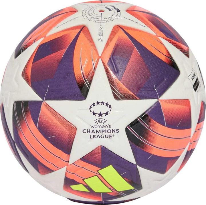 Actual product image adidas Piłka nożna W UCL Pro biało-fioletowo-różowa IS7437 5