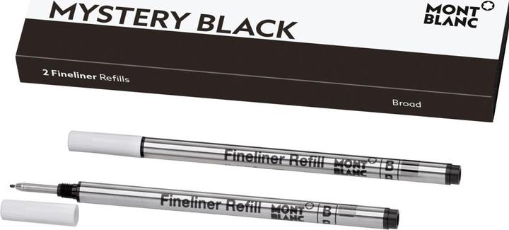 Produktbild Montblanc Minen Finliner B 128247 mystery black 2 Stück (Ersatzmine, Schwarz, 0.60 mm)