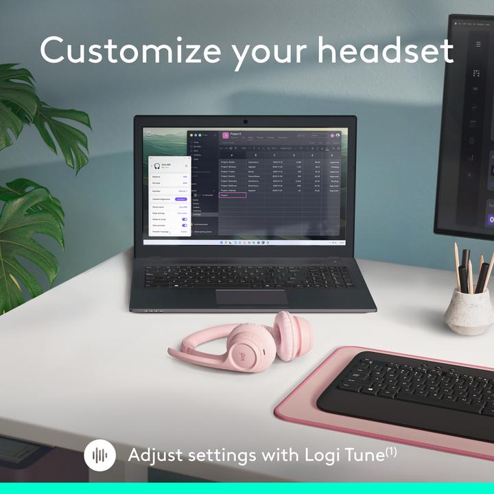 Actual product image Logitech Zone 300 (Wireless, USB-C)