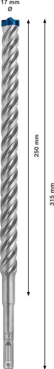 Produktbild Bosch Professional Zubehör EXPERT SDS plus-7X Hammerbohrer, 17 x 250 x 315 mm (17 mm)