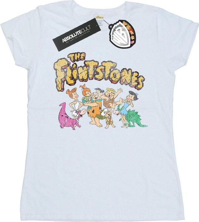 Image du produit The Flintstones - T-shirt GROUP DISTRESSED - Femme (L)